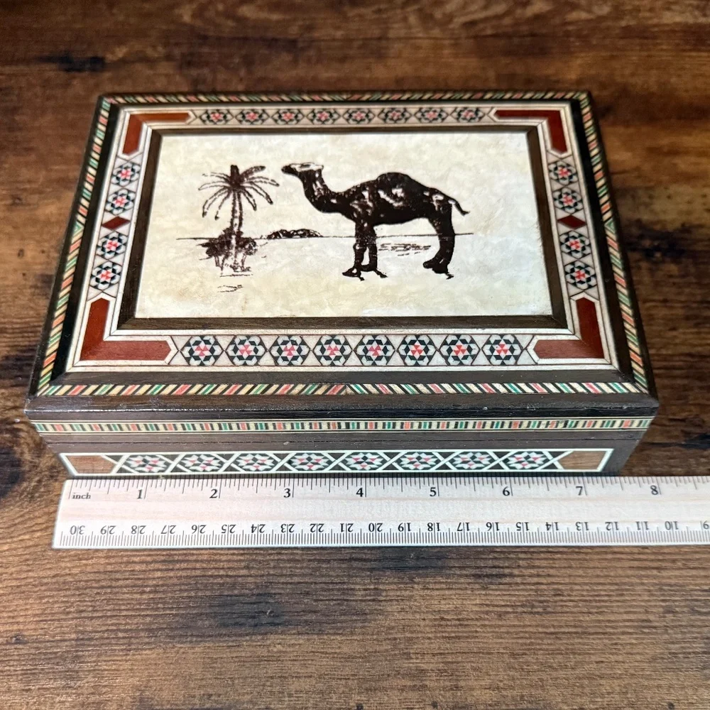 Jewelry Box and/or Storage Box with Camel on Lid
